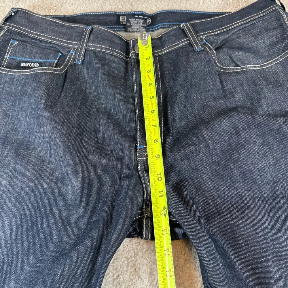 Vintage Y2K ENYCE Men's Dark Wash Denim Jeans Size 40x33‎ Wide Leg Baggy Hip Hop